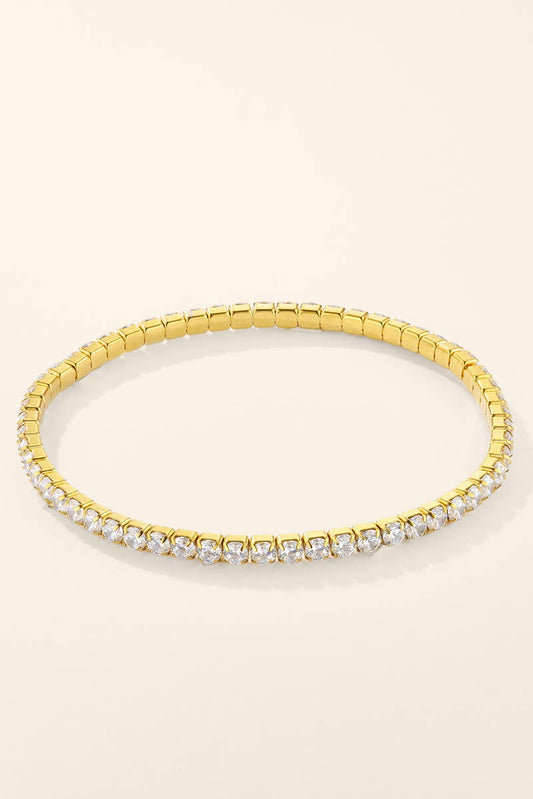 Bracelet rivière élastique en acier inoxydable 324AQ408