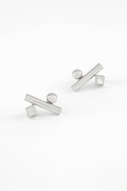 Boucles d'oreilles en acier inoxydable 124AQ296