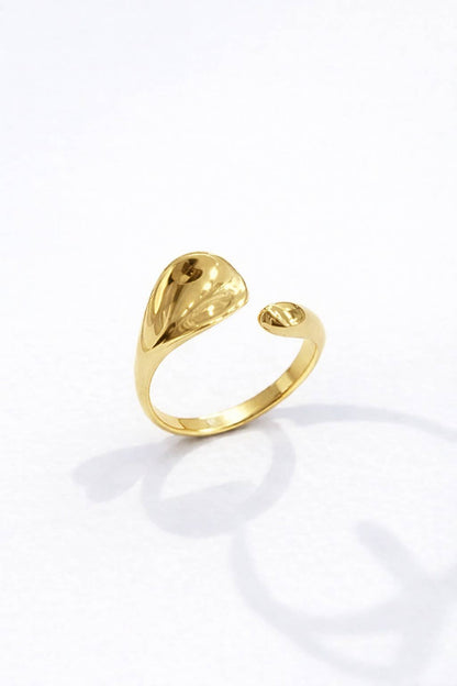 Bague ouverte asymétrique en acier inoxydable 424AQ08K