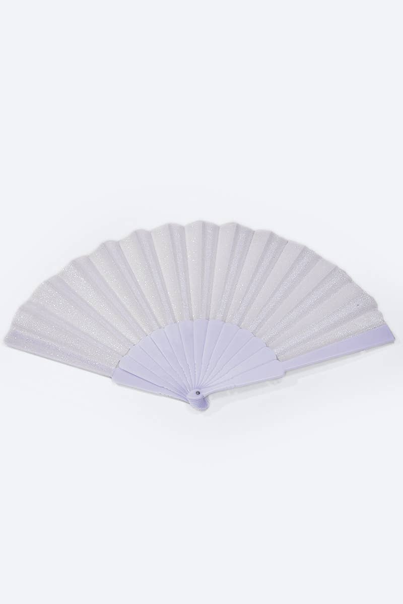 Éventail pailleté coloré 23cm SZ006