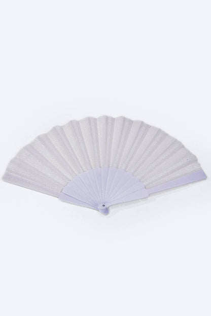 Éventail pailleté coloré 23cm SZ006
