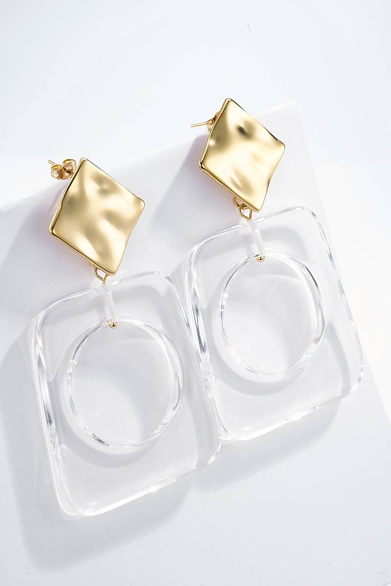 124CP03 stainless steel earrings