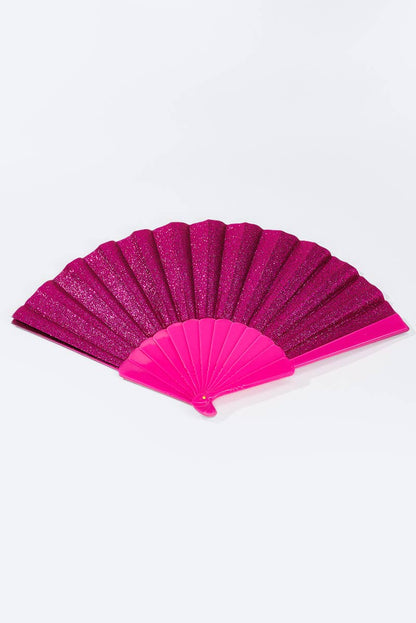 Éventail pailleté coloré 23cm SZ006