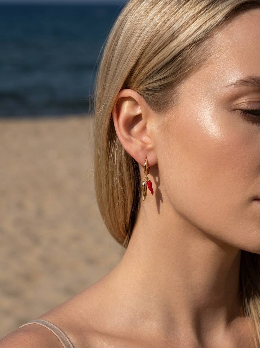 Stainless steel earrings 124AQ580