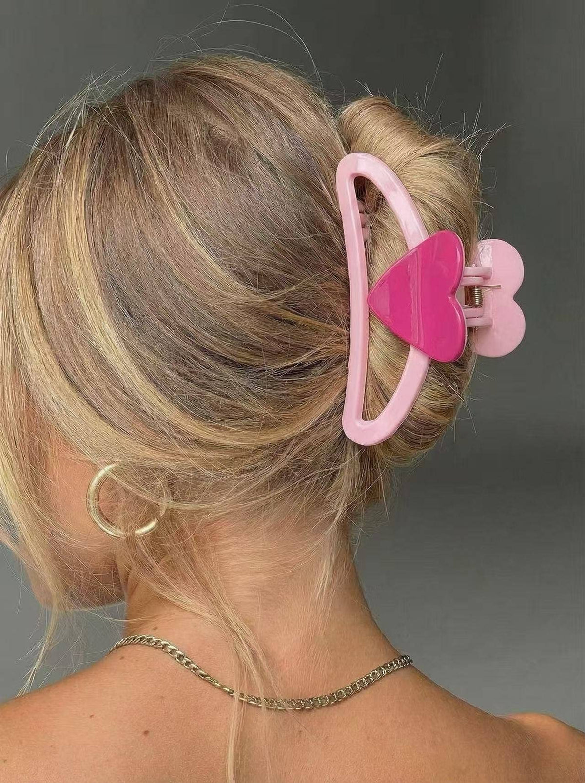 YH58 heart hair clip