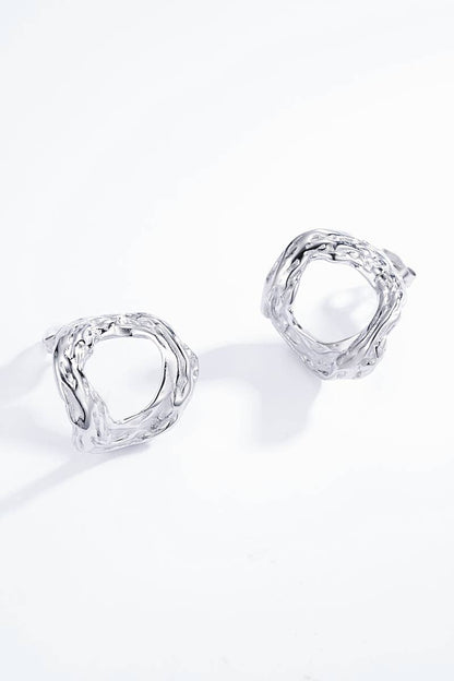 Boucles d'oreilles en acier inoxydable 124DY30