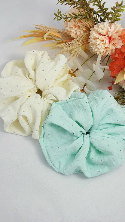 Glittery elastic scrunchie 20cm FQ50