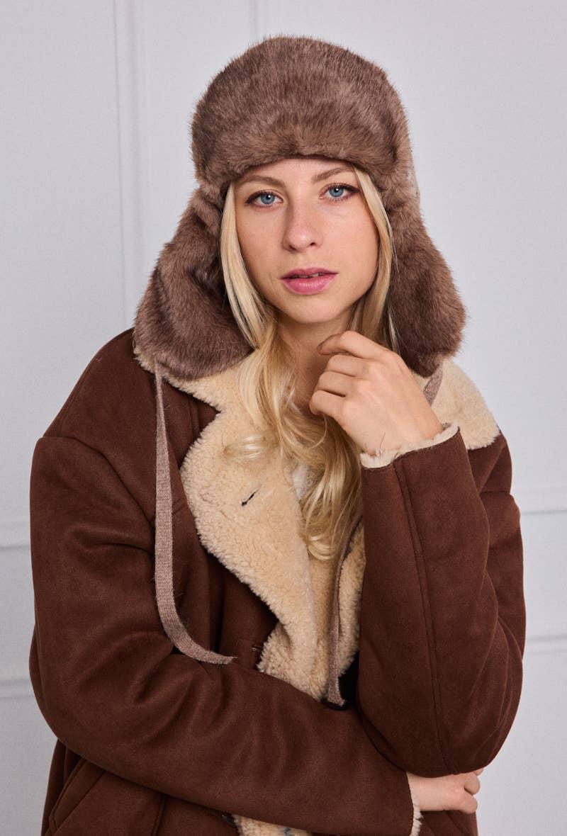 MJ218SD wool ear-flap beanie