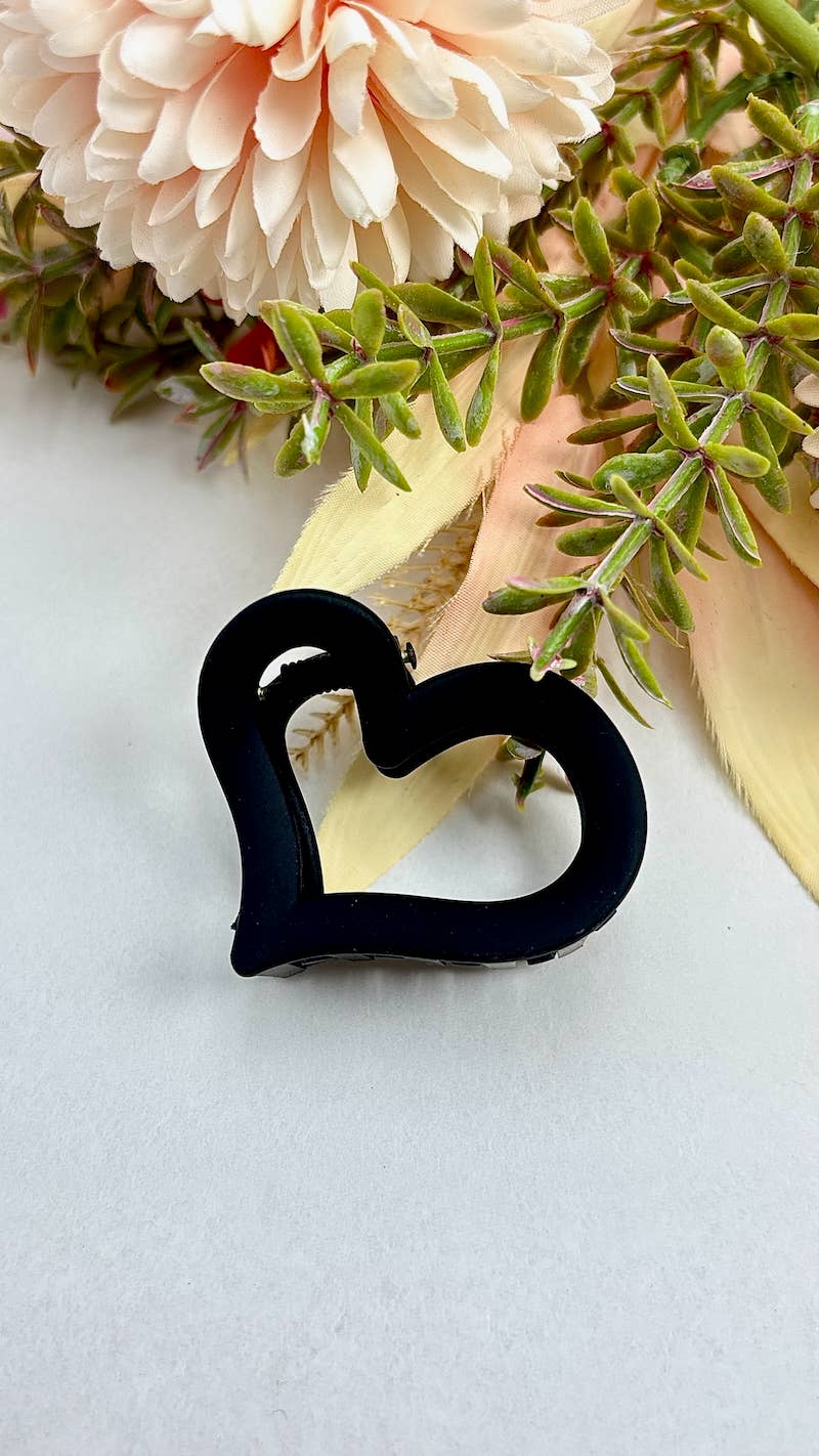 5cm heart mini hair claw YH40