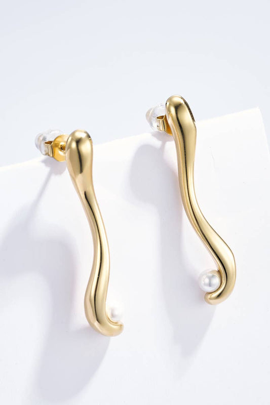 Boucles d'oreilles en acier inoxydable 124AQ343