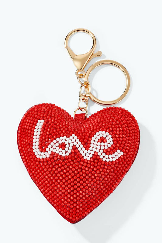 Porte-clés Love en perles de rocaille PC161SY