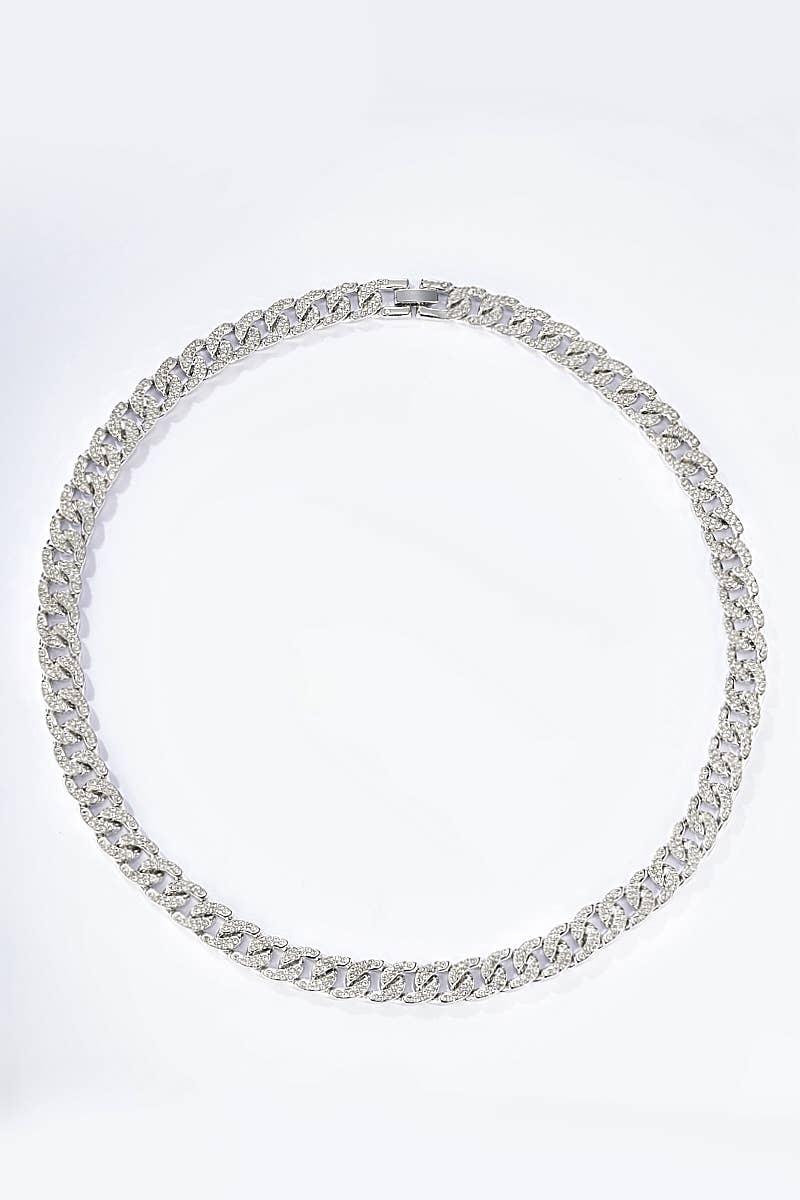Stainless steel necklace 2K070809-LARGE
