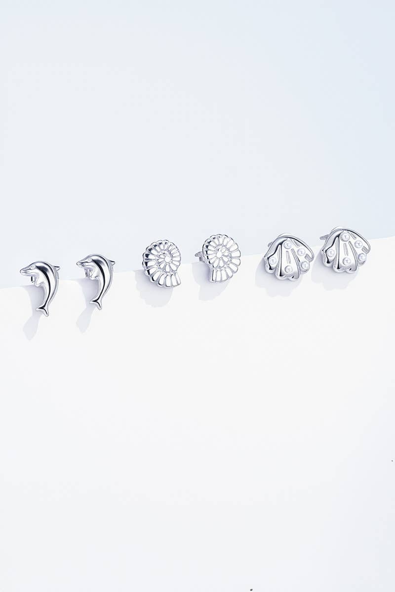 Boucles d'oreilles en acier inoxydable 124AQ419