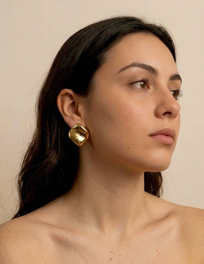 Boucles d'oreilles en acier inoxydable 124DY53N