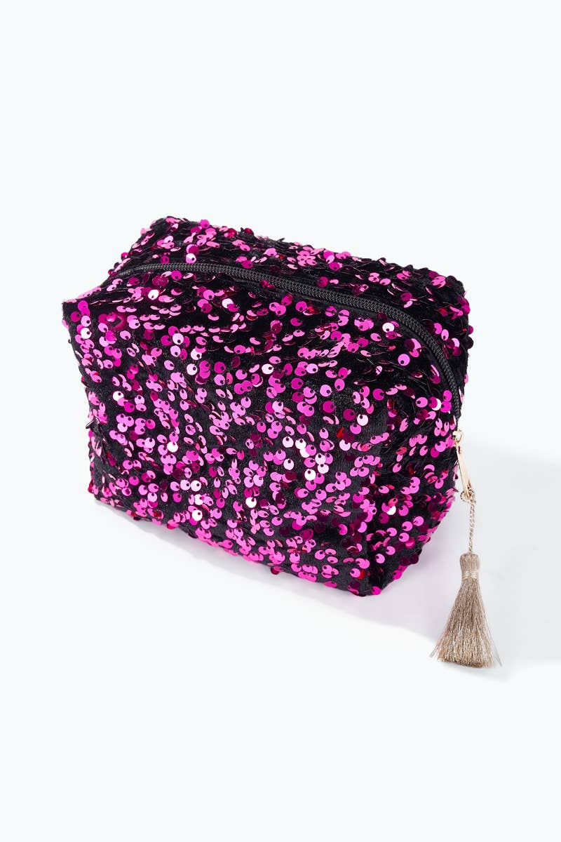 CY45 sequin makeup bag
