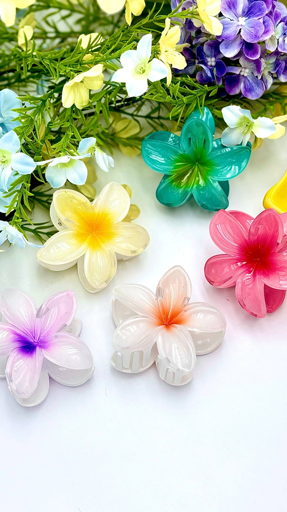 YH34 flower hair clip
