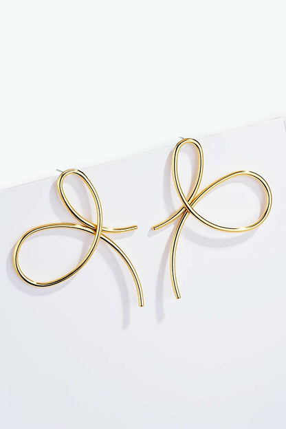 124AQ578 stainless steel earrings