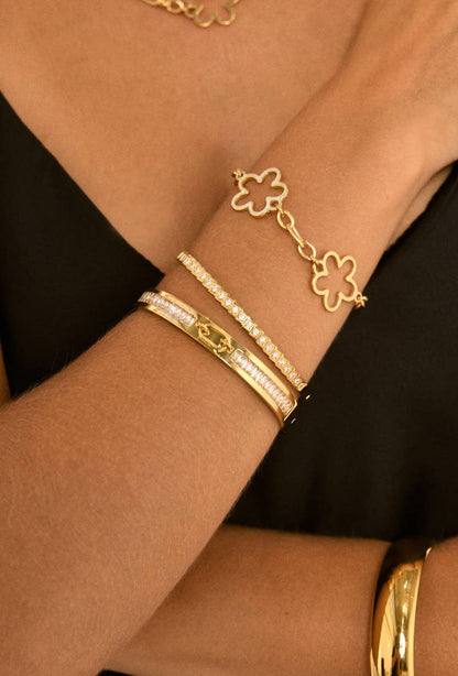 Stainless steel bracelet 324AQ319