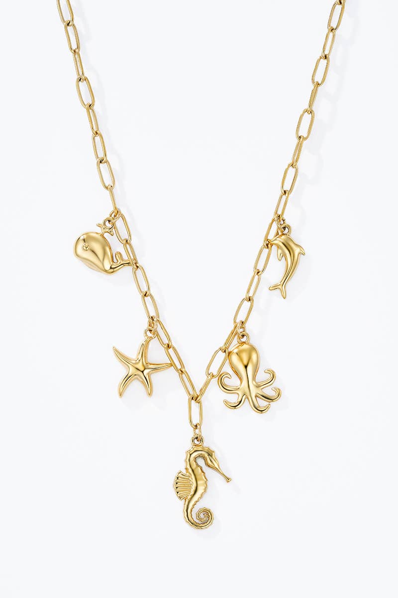 224AQ282 stainless steel chain necklace