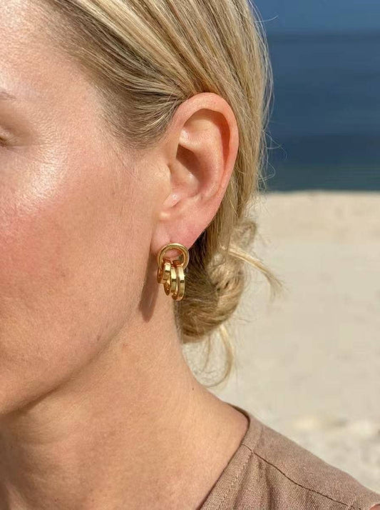 Stainless steel earrings 124AQ565