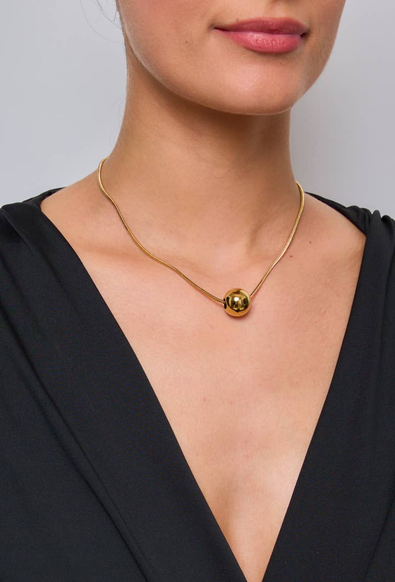 Stainless steel Y-drop necklace 224AQ14