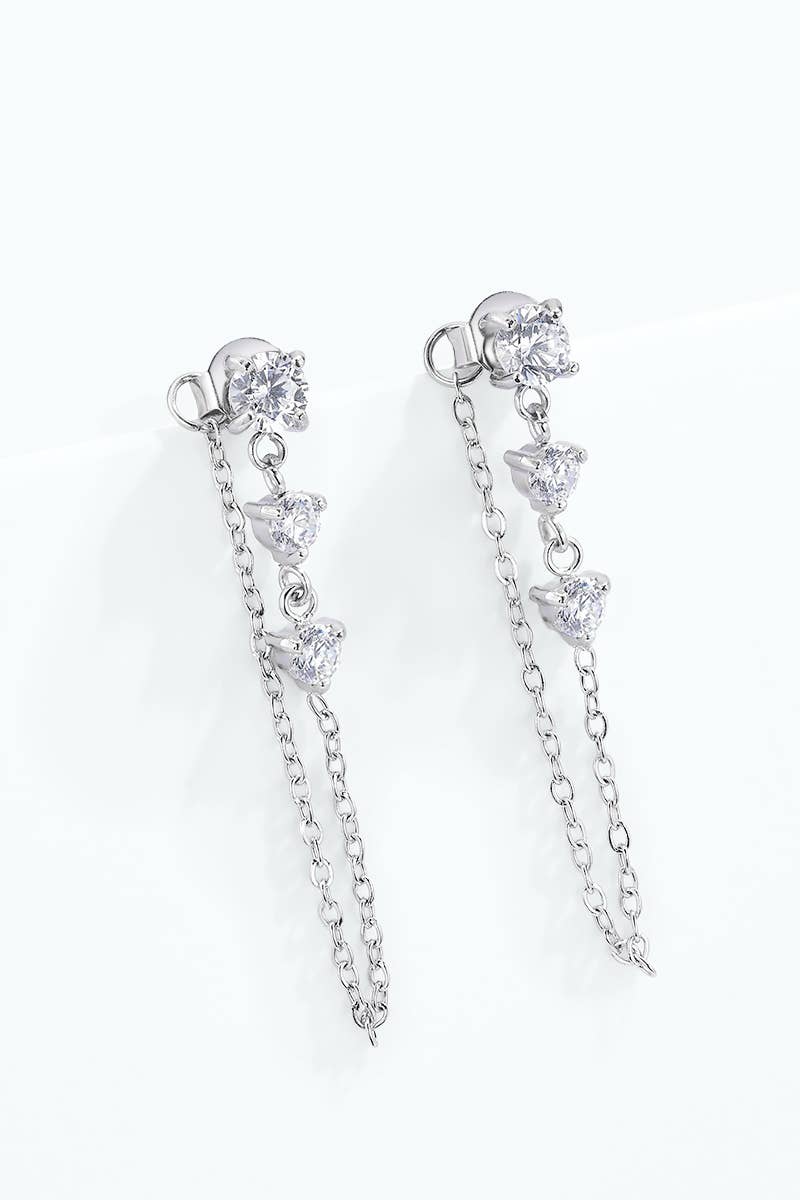 Boucles d'oreilles en acier inoxydable 124AQ668