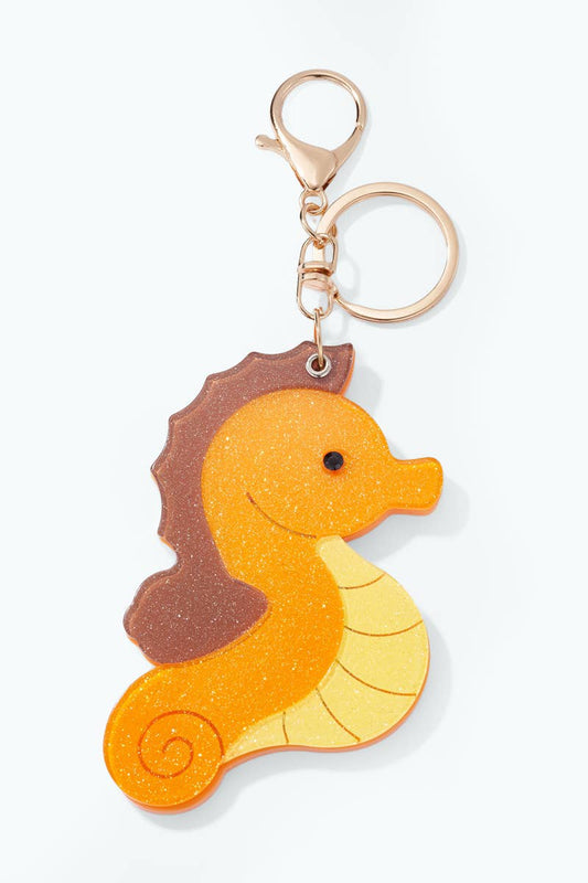 Grigri bag charm Seahorse mirror 10cm PC100LY