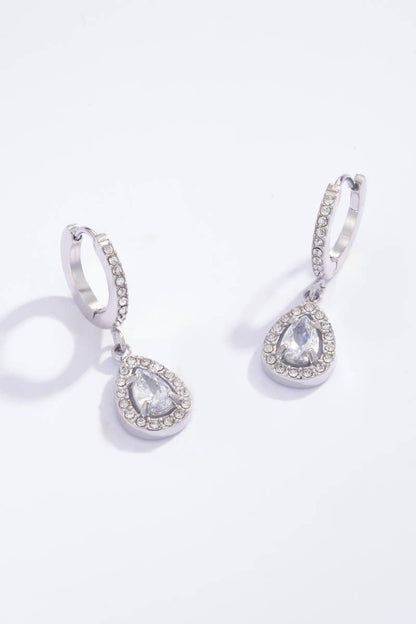 Rhinestone hoop earrings 124AQ48