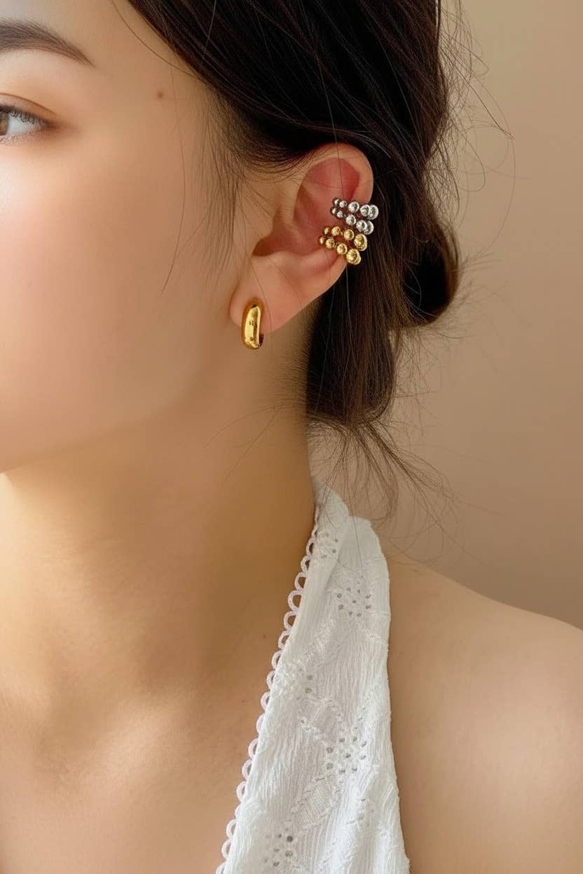 Stainless steel ear cuff 124AQ520