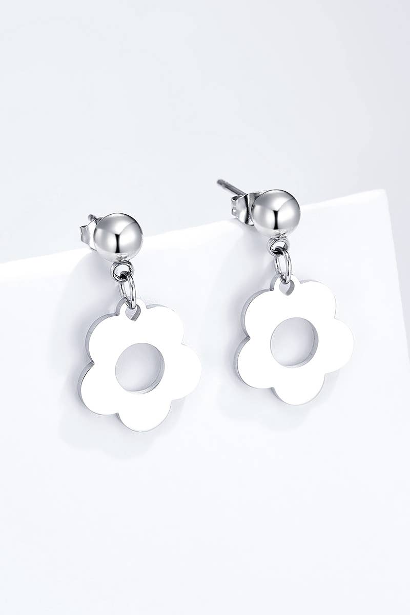 Boucles d'oreilles en acier inoxydable 124AQ371