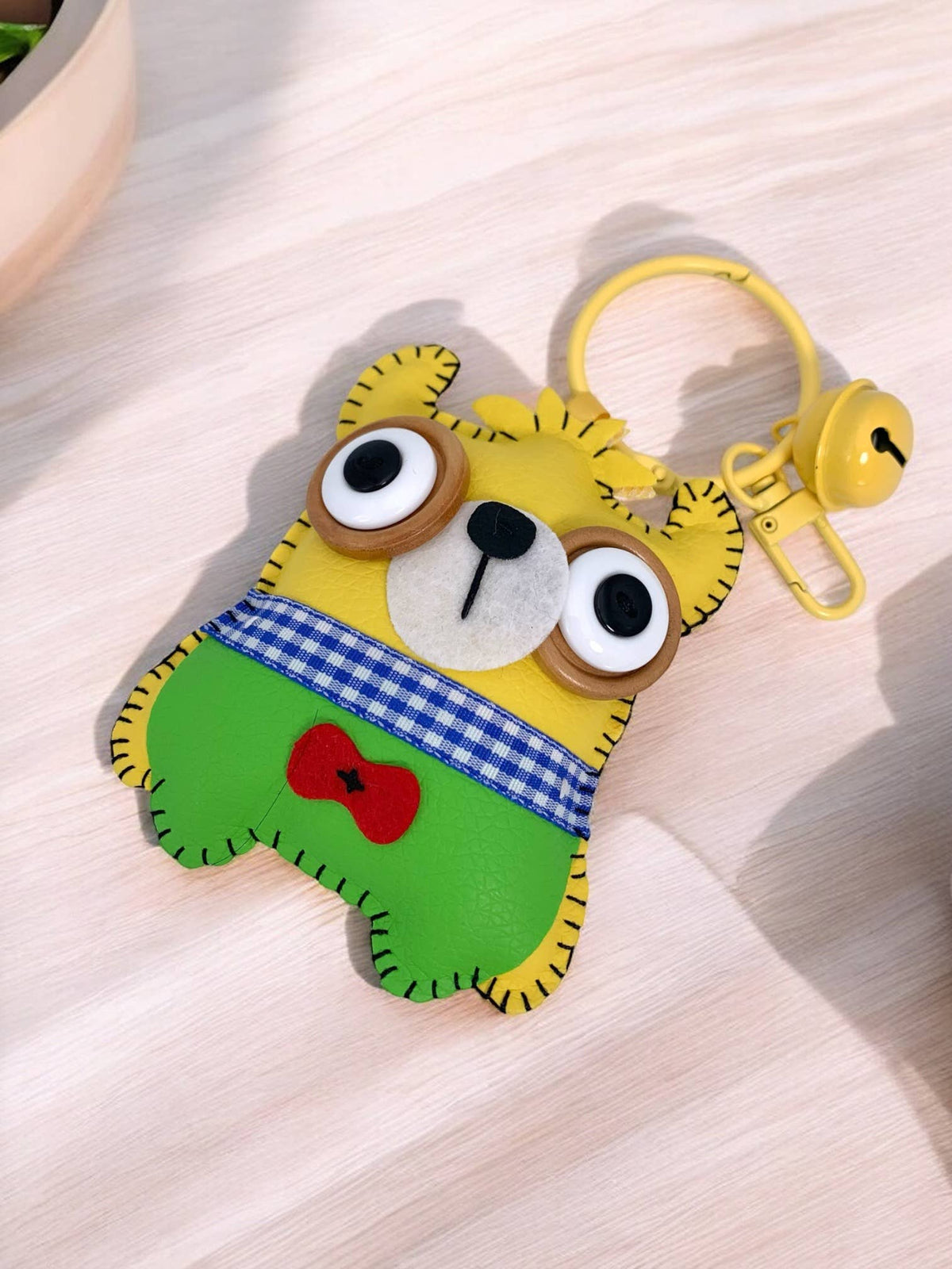 Porte-clé peluche avec clochette JSG16