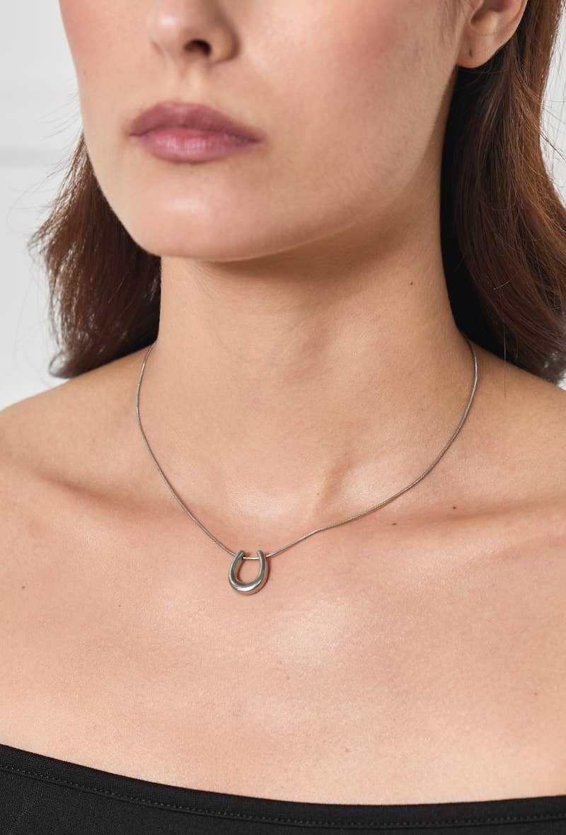 Stainless steel U-necklace 224DY33
