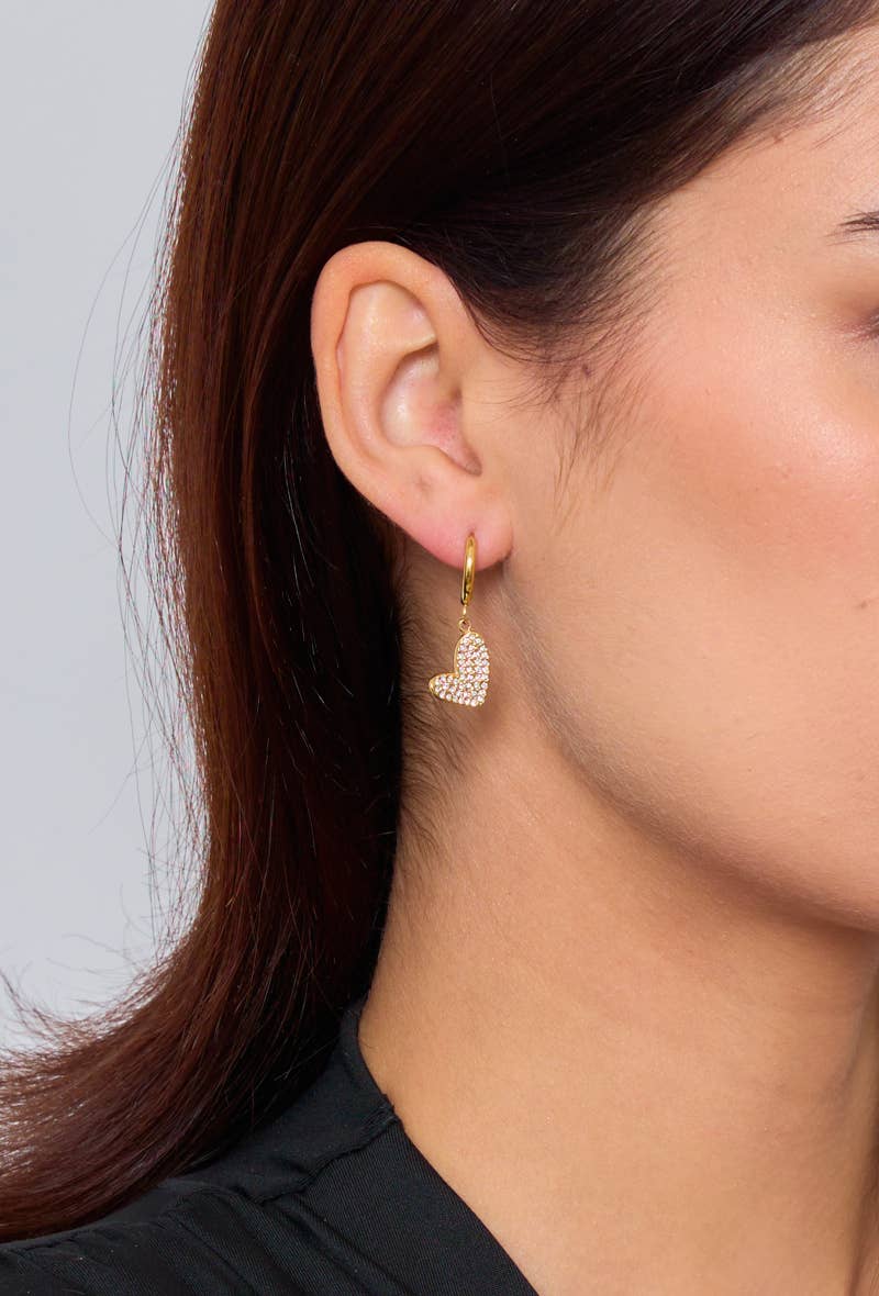 Rhinestone butterfly earrings 124AQ27