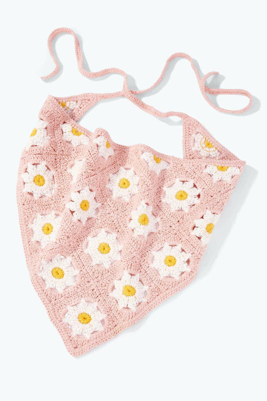 Crochet flower bandana ST331HS