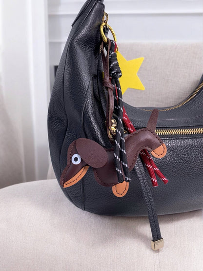 Dog and star bag charm and keyring PC14