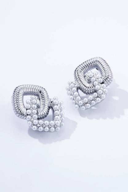 Boucles d'oreilles en acier inoxydable 124AQ326