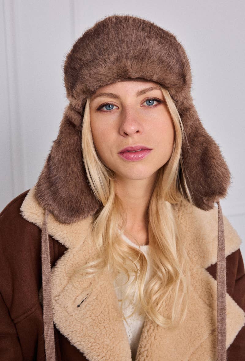 MJ218SD wool ear-flap beanie