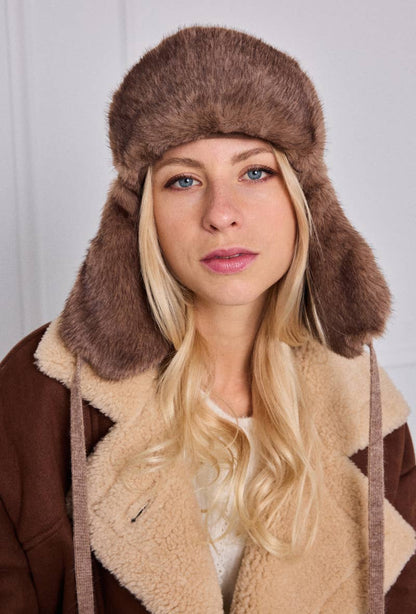MJ218SD wool ear-flap beanie
