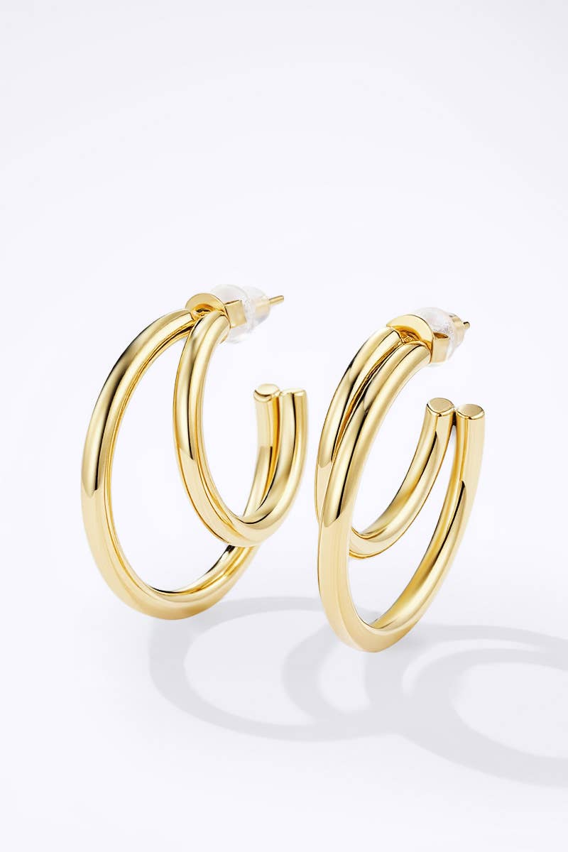 Stainless steel earrings 124AQ402