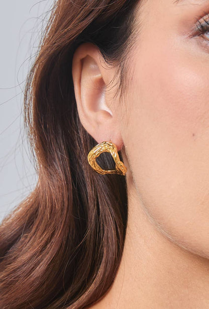 Boucles d'oreilles en acier inoxydable 124DY30