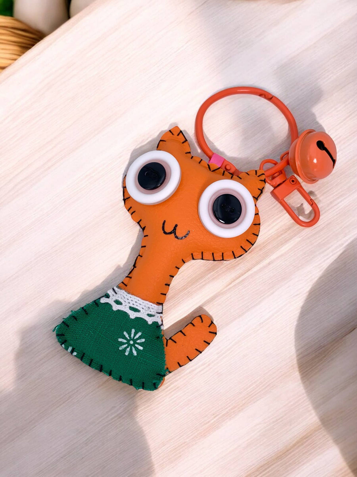 Porte-clé peluche avec clochette JSG39