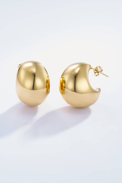 Stainless steel drop earrings 124AQ90