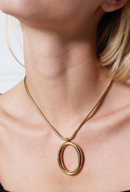 Stainless steel necklace 224AQ52