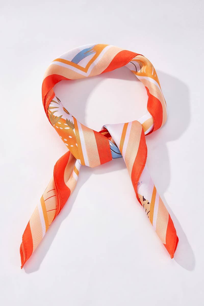Patterned scarf 65 X 65 CM FL348DF