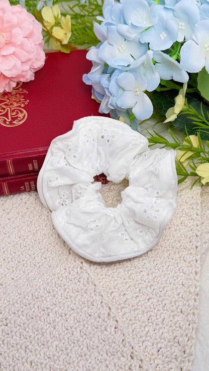 Embroidered elastic scrunchie 12cm FQ220XQ