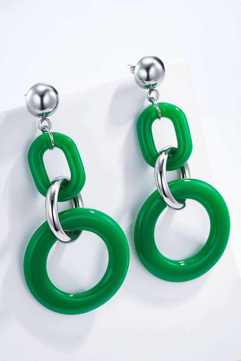 124CP01 stainless steel earrings