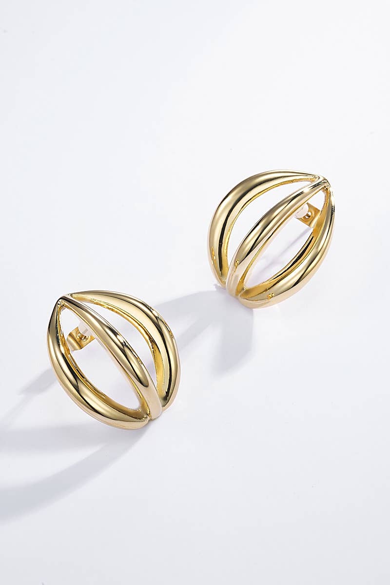 Stainless steel earrings 124AQ259