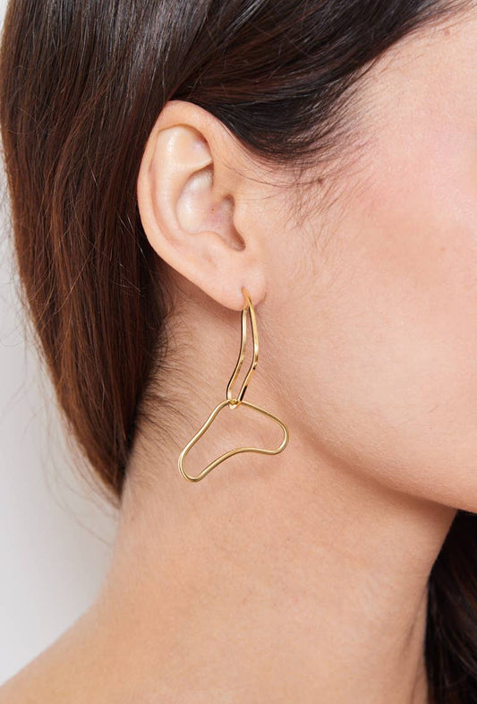 Boucles d'oreilles en acier inoxydable 124AQ285