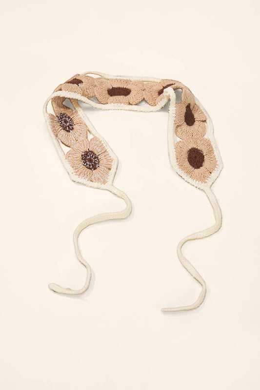 Bandana en crochet fleurs ST364HS