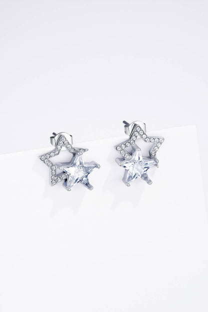 Boucles d'oreilles en acier inoxydable 124AQ425